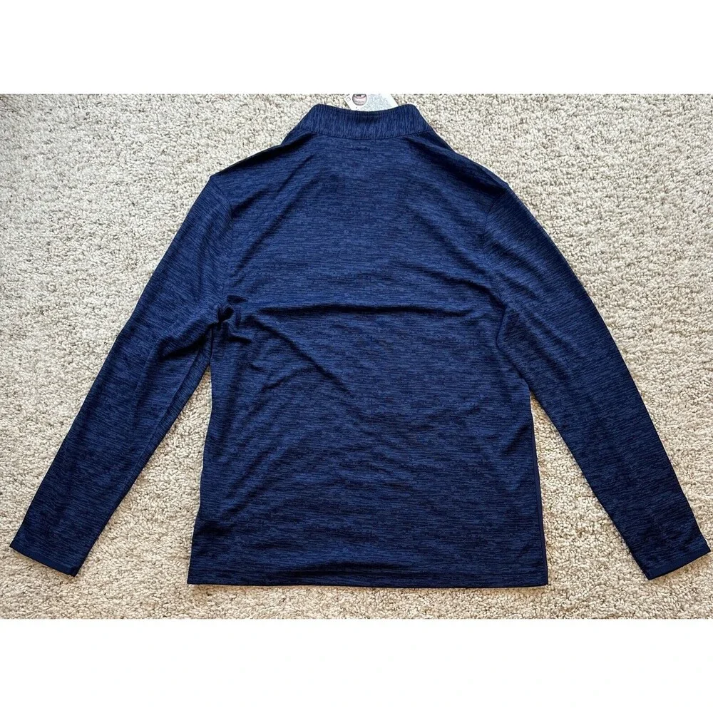 Boston Red Sox Shirt‎ Mens Large Blue Quarter Zip Performance Stretch Baseball - Picture 5 of 6